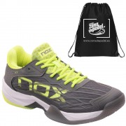 Zapatillas Nox AT10 LUX Gris Amarillo Fluor