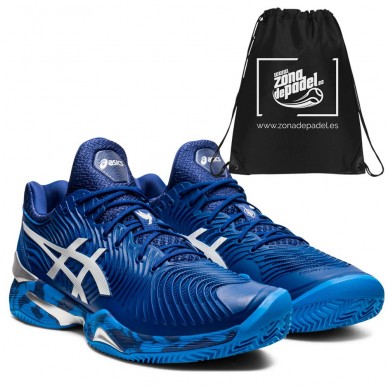 Asics Court FF Novak Clay Blue Print White