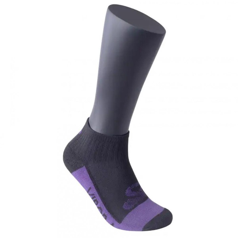 Calcetines Vibora Cortos Negros Violetas