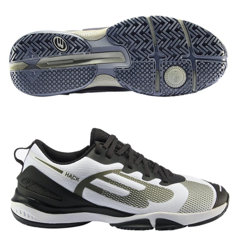 Zapatillas Bullpadel Hack Hybrid Fly 22V Blanco Kaki