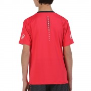 Pantalon Bullpadel Redullu JR Neon Crimson