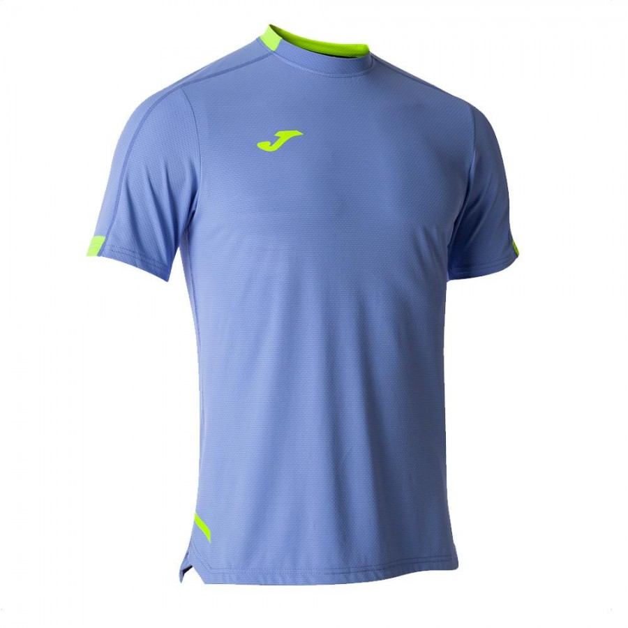 Camiseta Joma Manga Corta Smash Azul Claro