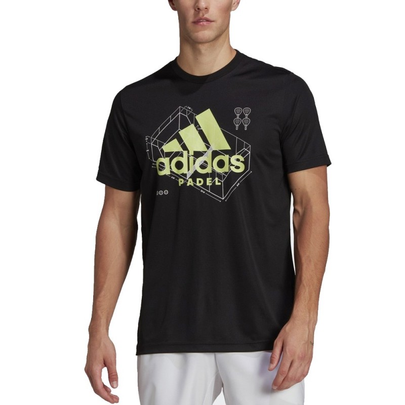 Adidas M Pad G Zwart T-shirt Adidas M Pad G Zwart T-shirt