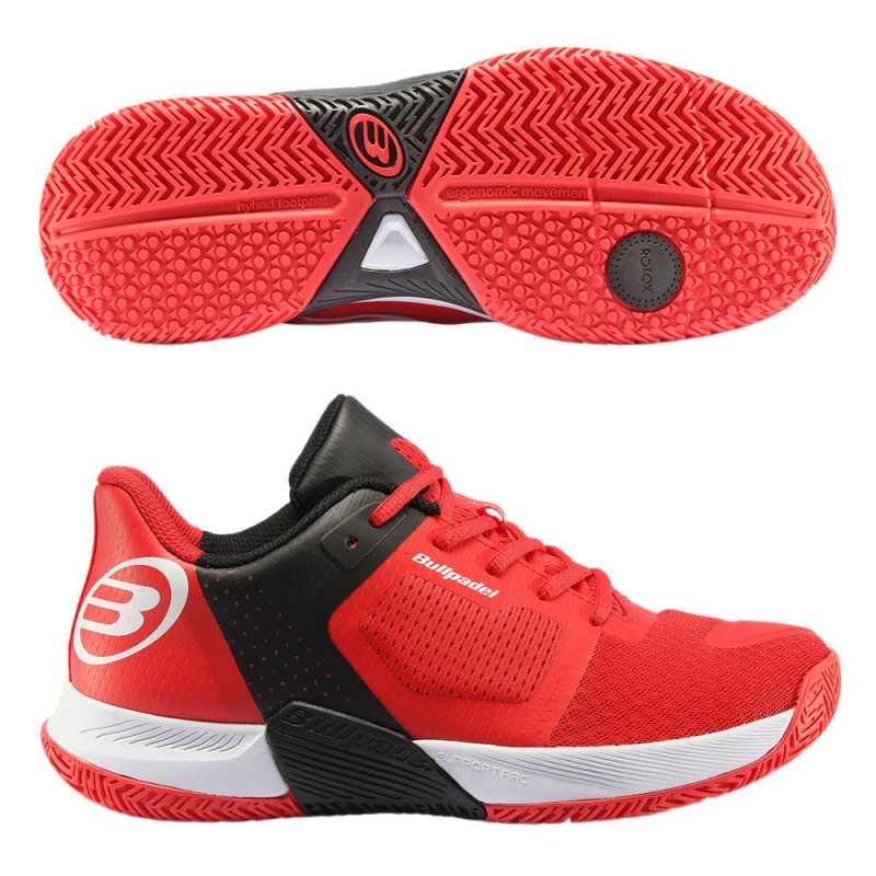 Bullpadel Next Hybrid 22 rode schoenen Bullpadel Next Hybrid 22 rode schoenen