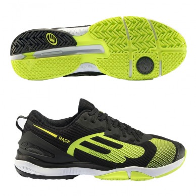 Bullpadel Hack Hybrid Fly 22 zwarte schoenen