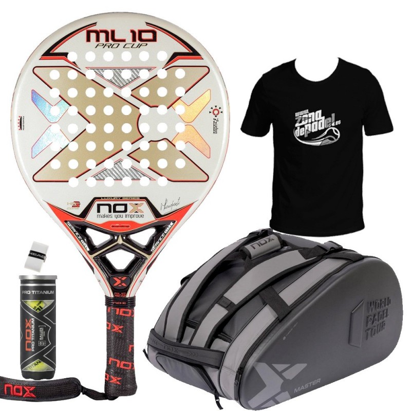 Pack ML10 Pro beker luxury + Padel Tassen + Bolas