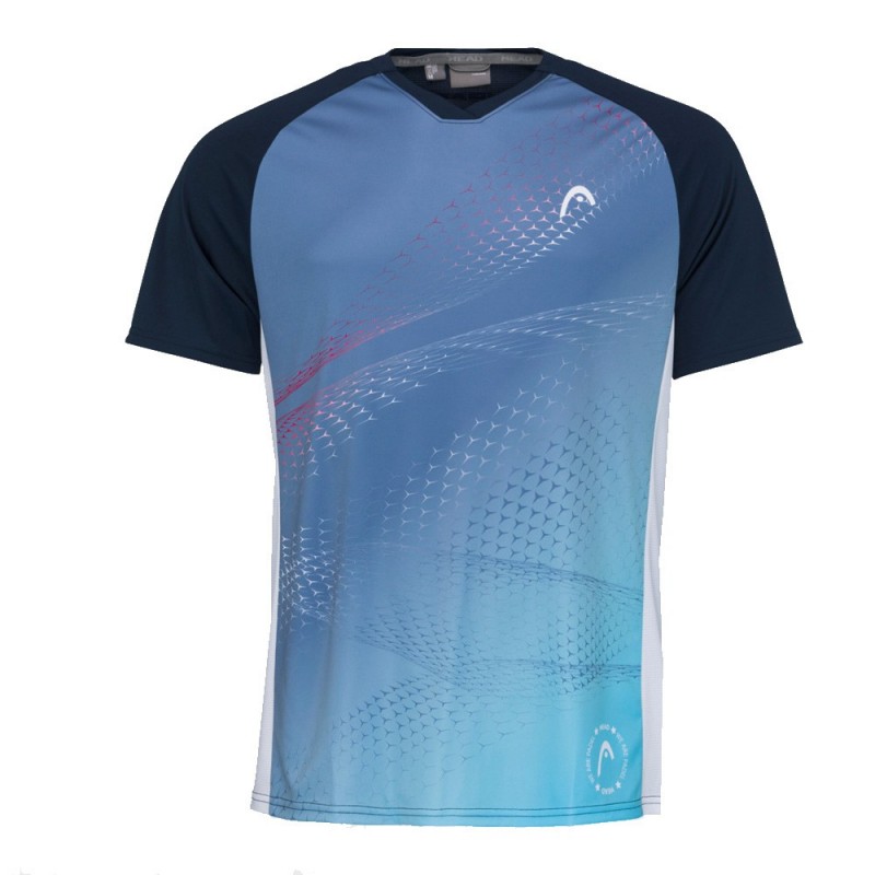 Camiseta Head Play Tech donkerblauwe print Camiseta Head Play Tech donkerblauwe print
