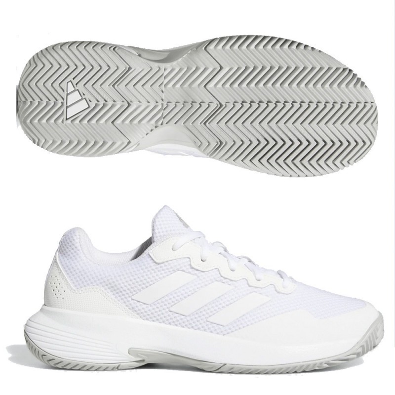 Padelschoenen Adidas Game Court 2 W FTWR Wit Grijs 2022 Padelschoenen Adidas Game Court 2 W FTWR Wit Grijs 2022