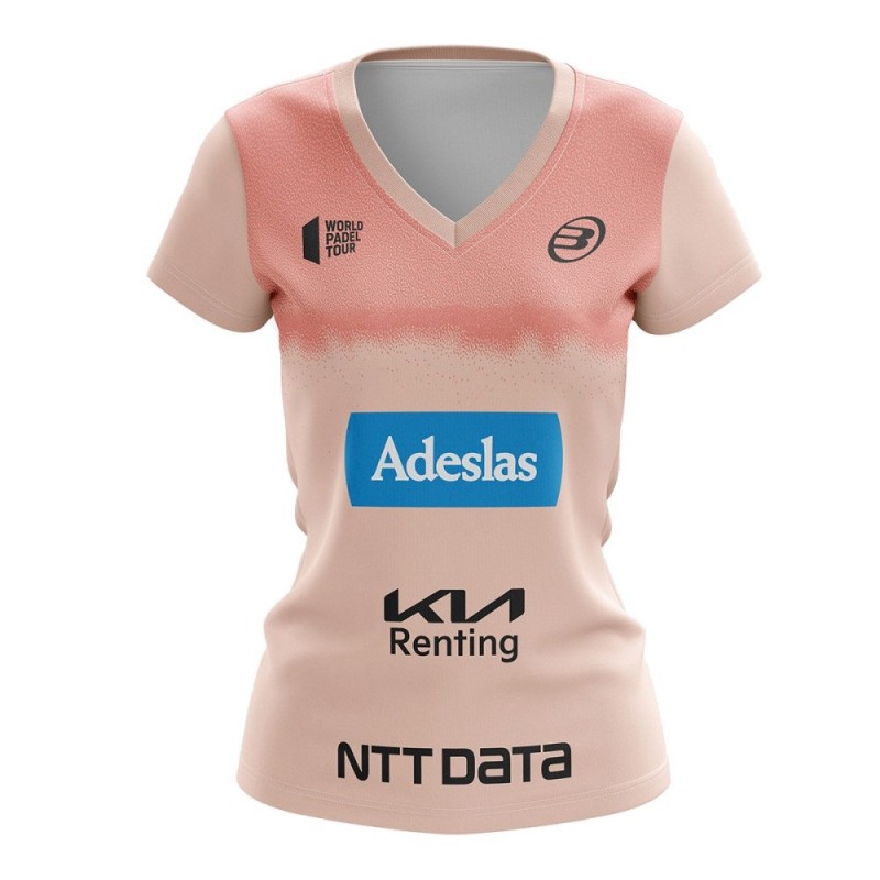 T-shirt Bullpadel Yeco Gemma Triay Zalm Fluor T-shirt Bullpadel Yeco Gemma Triay Zalm Fluor