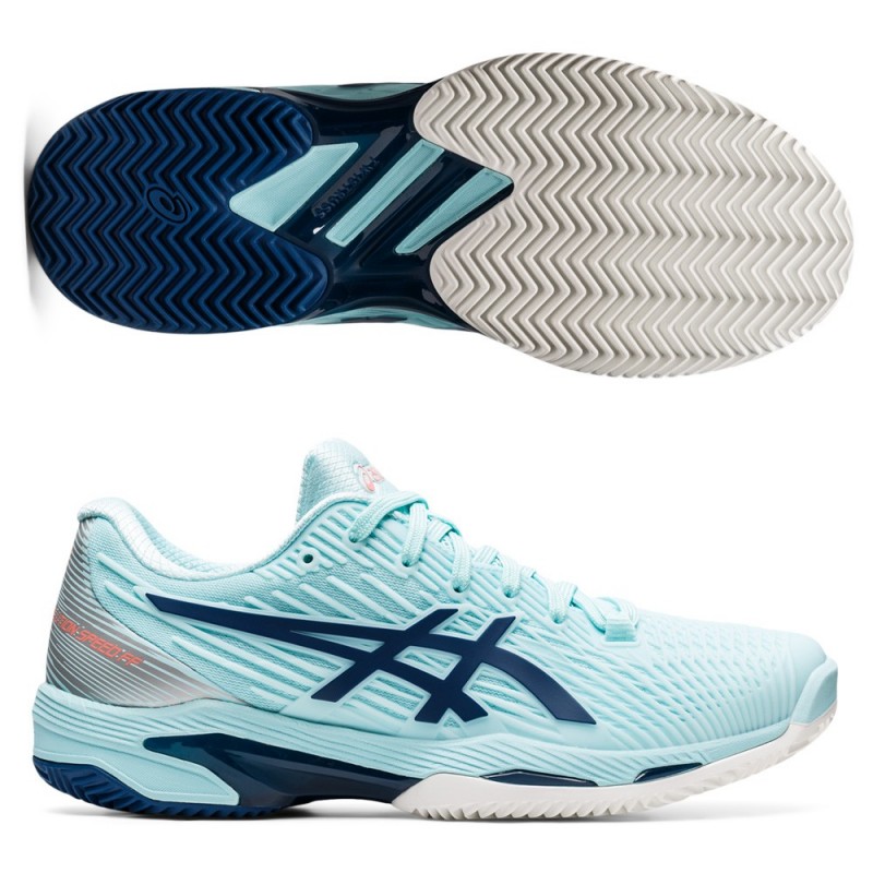 Asics Solution Speed FF 2 Clay Helder Blauw Licht Indigo