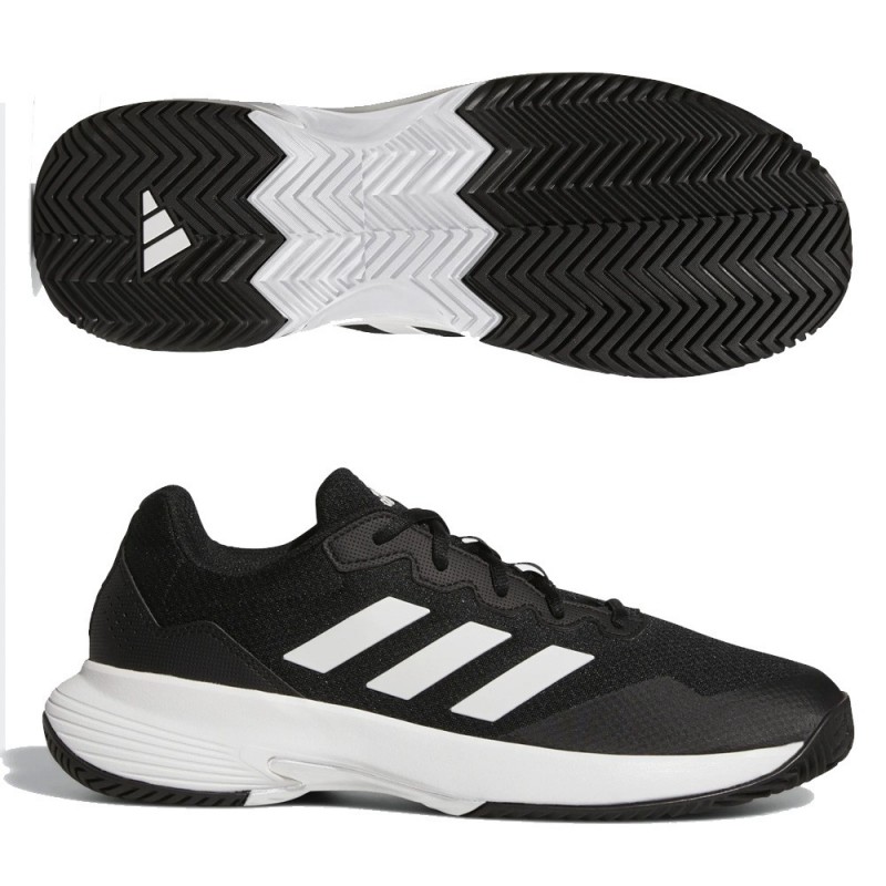 Padelschoenen Adidas Game Court 2 M FTWR Core Zwart Wit 2022 Padelschoenen Adidas Game Court 2 M FTWR Core Zwart Wit 2022