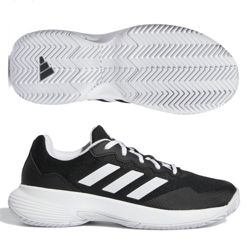 Padelschoenen Adidas Game Court 2 W Core Zwart Wit 2022 Padelschoenen Adidas Game Court 2 W Core Zwart Wit 2022