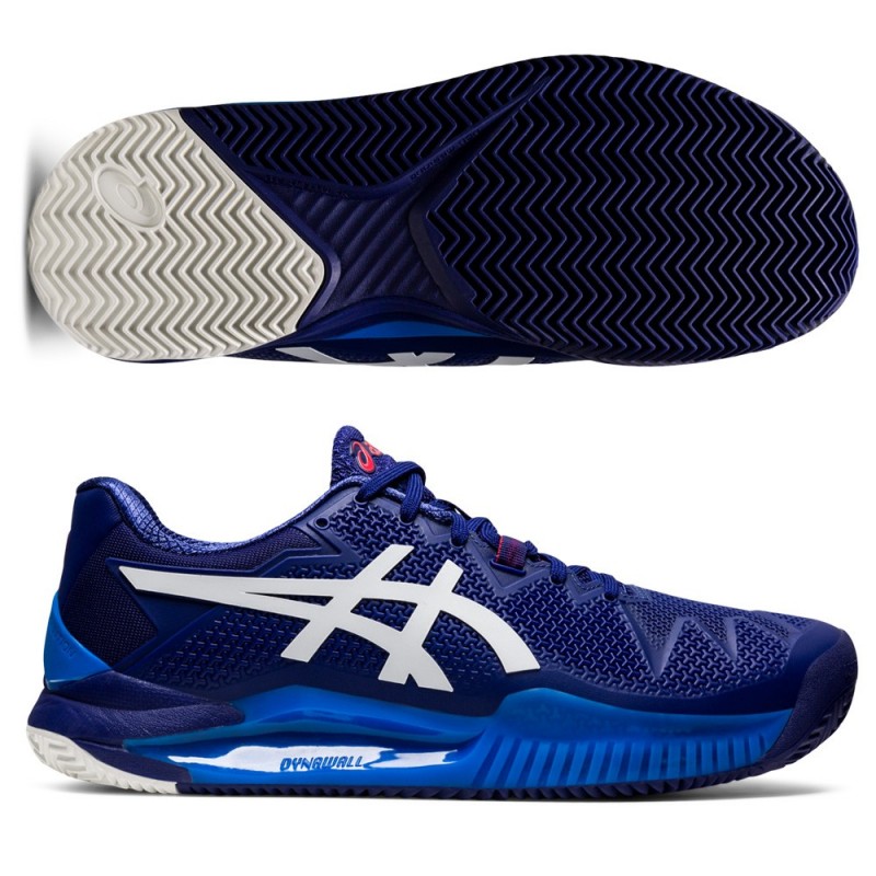 Asics Gel Resolution 8 Clay diva blue white Asics Gel Resolution 8 Clay diva blue white