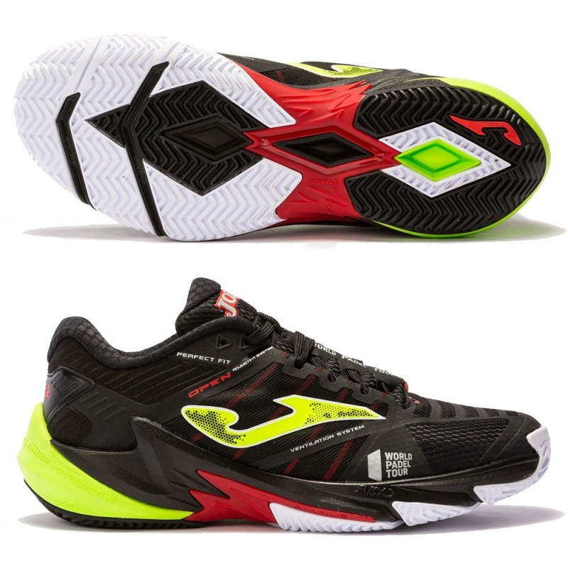 Joma T.OPEN MEN 2201 Schoenen Zwart Groen Fluor Joma T.OPEN MEN 2201 Schoenen Zwart Groen Fluor