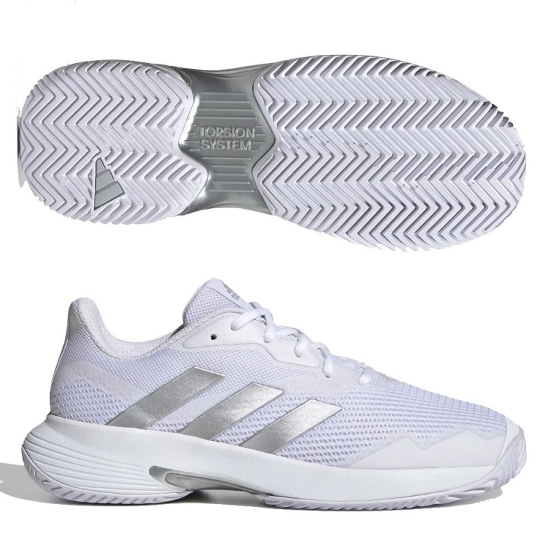 geld Verlating bestrating Padelschoenen Adidas Courtjam Control W wolk wit zilver - Zona de Padel