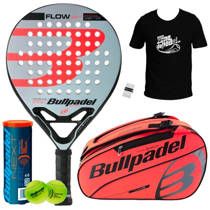 Pack Bullpadel Flow Light + Padel Tassen