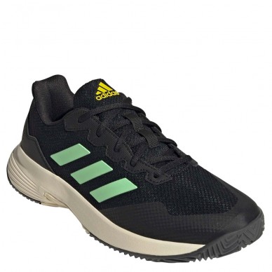 Padelschoenen Adidas GameCourt 2 M core zwart balk groen geel 2022