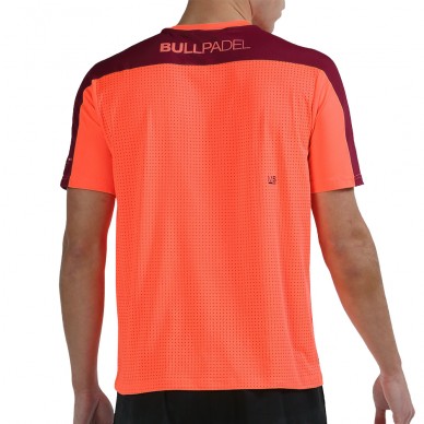 Bullpadel T-shirt Mitad koraal fluor