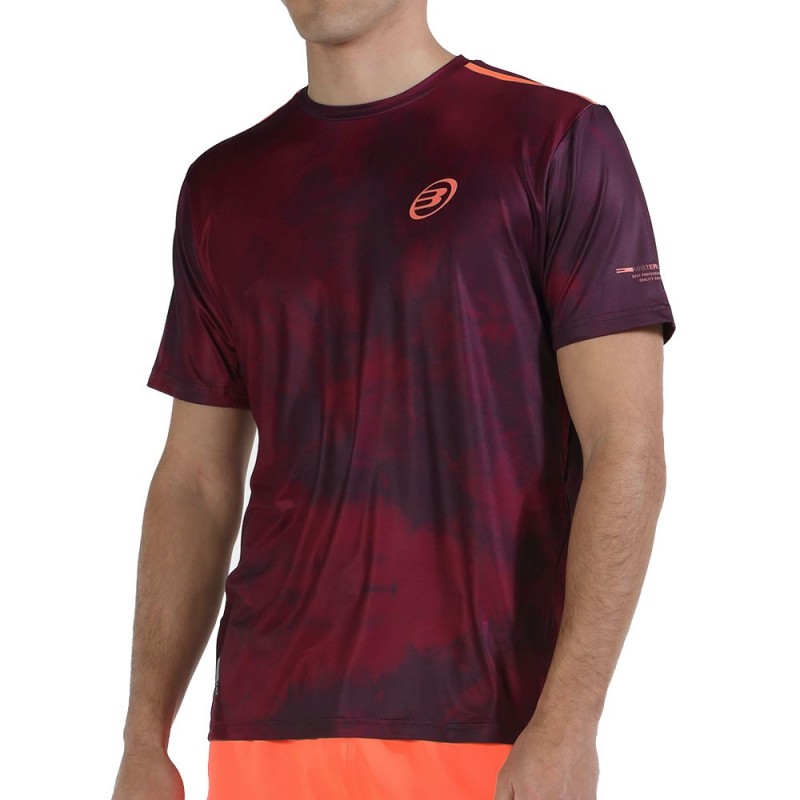 t-shirt Bullpadel Maure bordeauxrode wijn