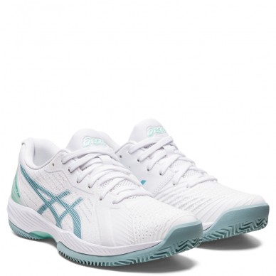 Asics Solution Swift FF Clay white smoke blue