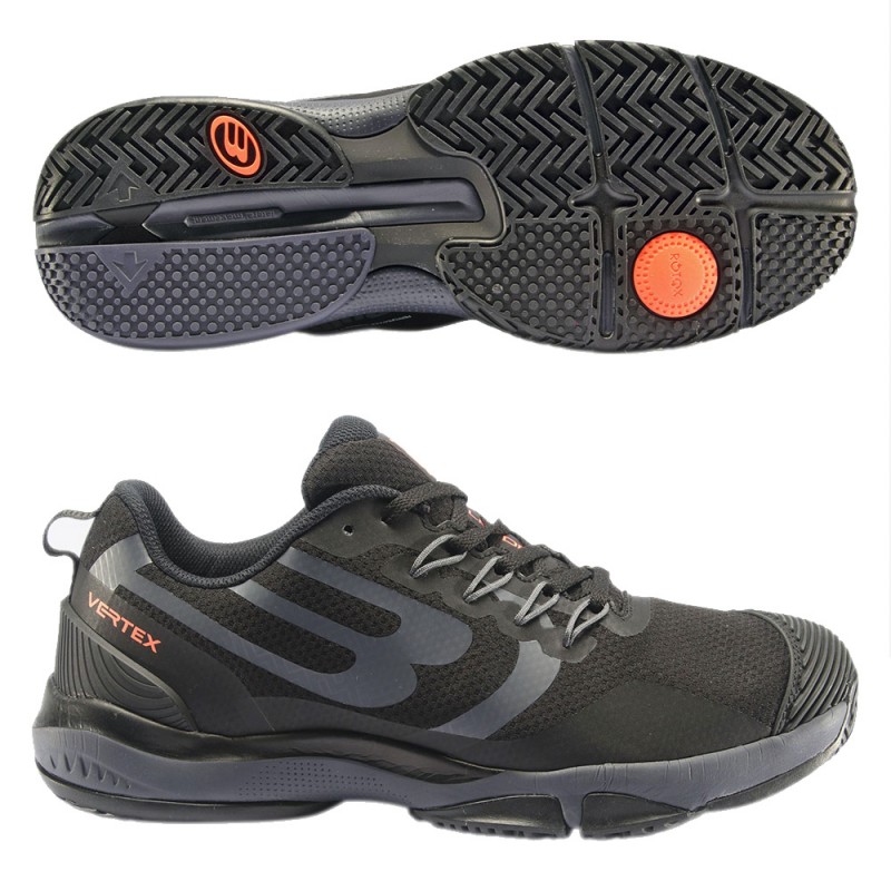 Bullpadel Vertex Hybrid Fly 22 zwarte schoenen Bullpadel Vertex Hybrid Fly 22 zwarte schoenen