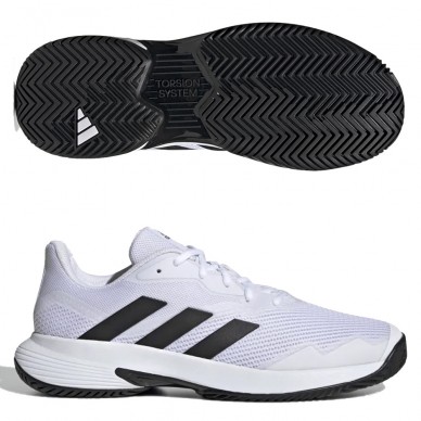 padelschoenen Adidas Courtjam Control M wit kern zwart 2022