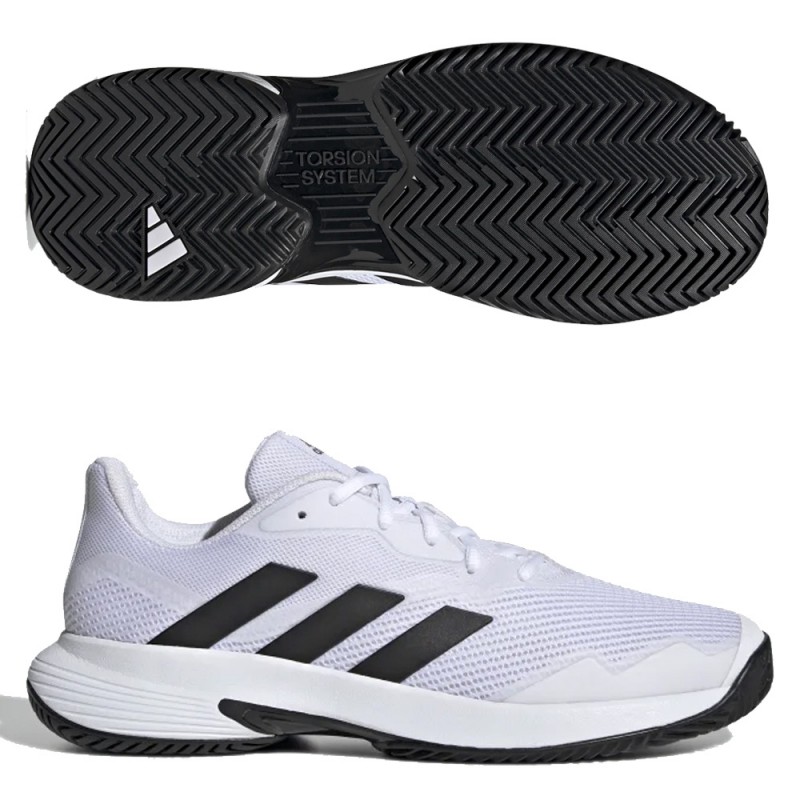 padelschoenen Adidas Courtjam Control M wit kern zwart 2022