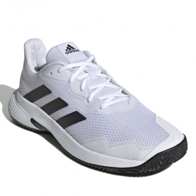 padelschoenen Adidas Courtjam Control M wit kern zwart 2022