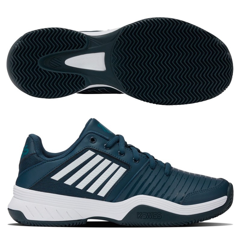 padelschoenen Kswiss Court Express HB wit koloniaal blauw padelschoenen Kswiss Court Express HB wit koloniaal blauw