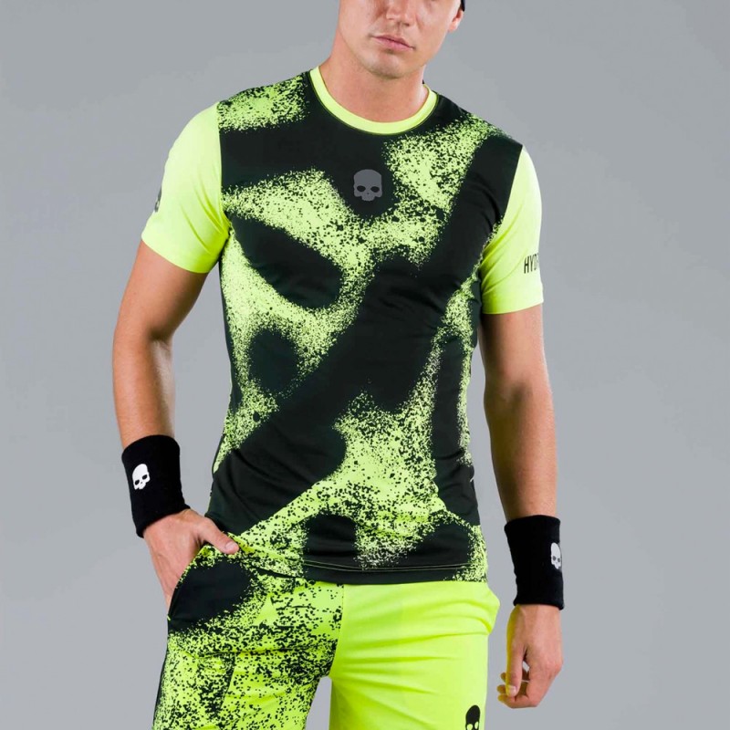 Hydrogen Spray Tech Tee t-shirt fluor geel