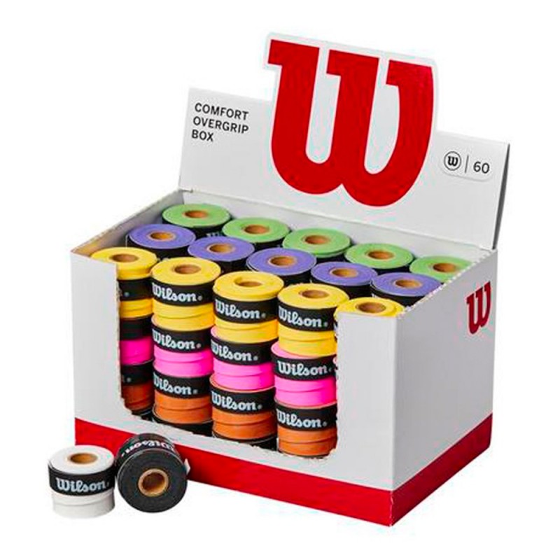 Box 50 Ovegrips Wilson kleuren Box 50 Ovegrips Wilson kleuren