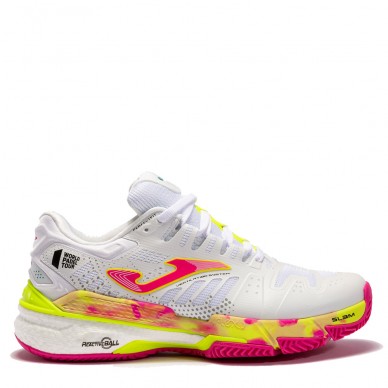 Joma T.SLAM LADY 2202 witte fuchsia padelschoenen