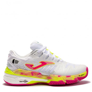 Joma T.SLAM LADY 2202 witte fuchsia padelschoenen