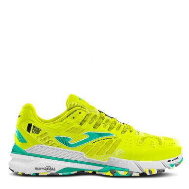 Joma T.SLAM LADY 2209 geel fluor turquoise padel schoenen