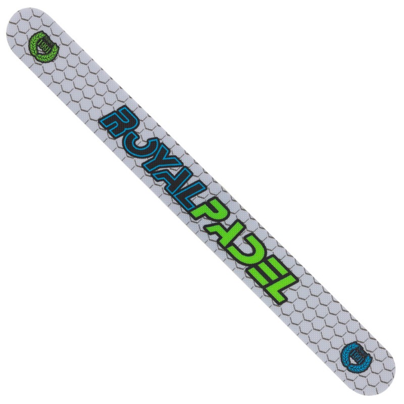 beschermend Royal Padel grijs groen logo beschermend Royal Padel grijs groen logo