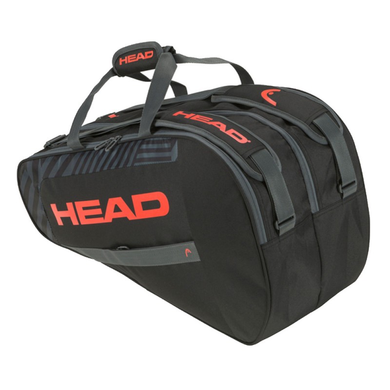 Head Base zwart oranje 2023 padeltas Head Base zwart oranje 2023 padeltas
