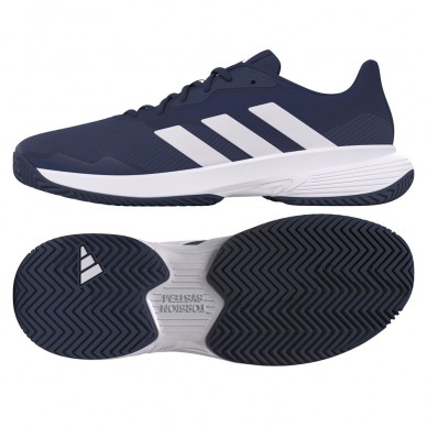padelschoenen  Adidas Courtjam Control M Marineblauw Wit
