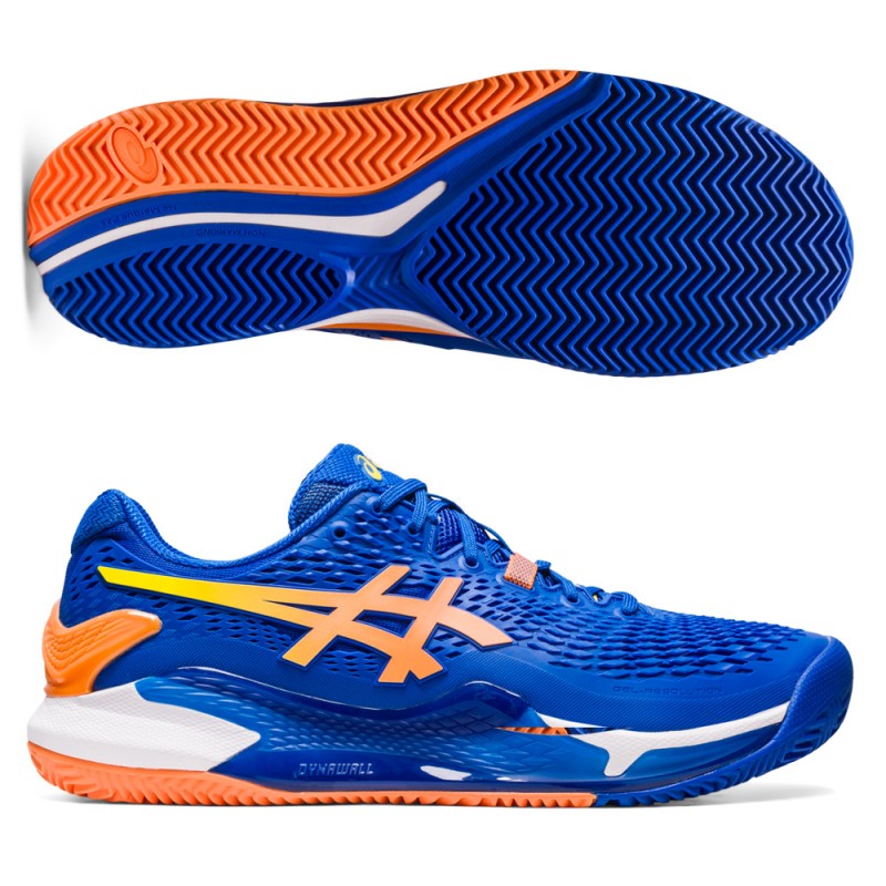 Asics Gel Resolution 9 Clay tuna blue sun peach Asics Gel Resolution 9 Clay tuna blue sun peach