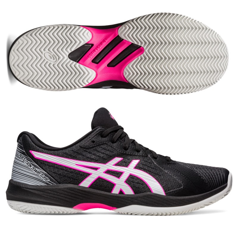 Asics Solution Swift FF Clay black hot pink Asics Solution Swift FF Clay black hot pink
