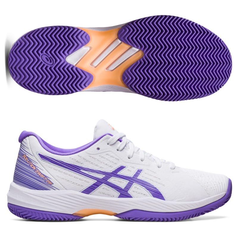Asics Solution Swift FF Clay wit amethist Asics Solution Swift FF Clay wit amethist