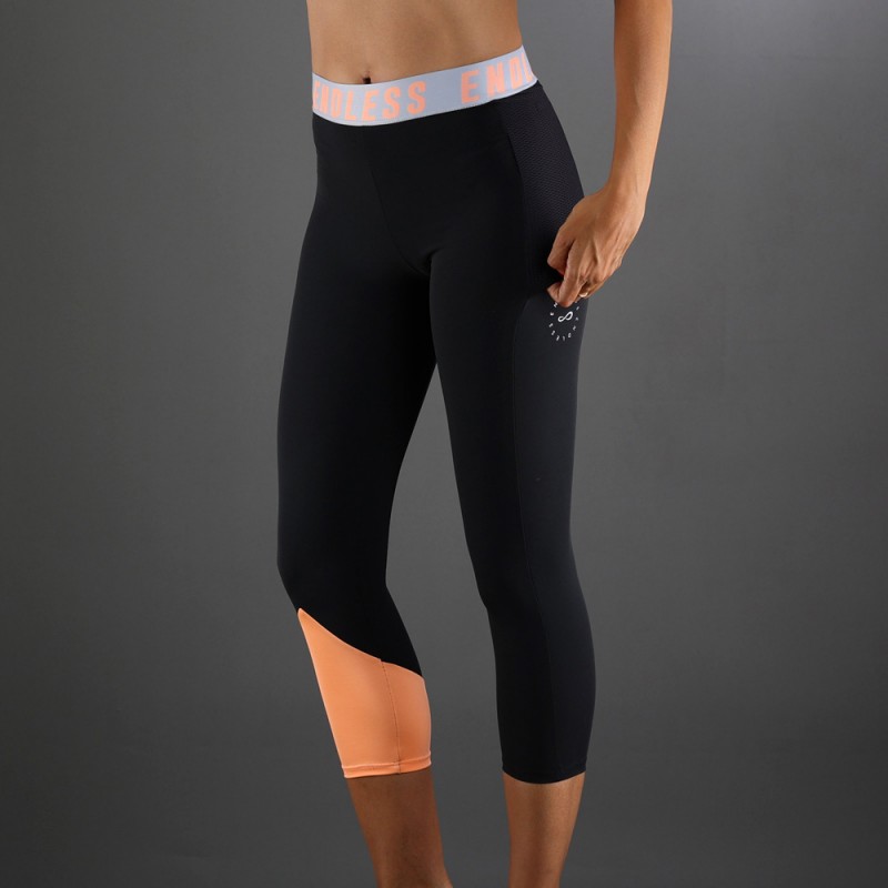 Thight Endless Vanity Pocket Iconic 7/8 negras zalm Thight Endless Vanity Pocket Iconic 7/8 negras zalm
