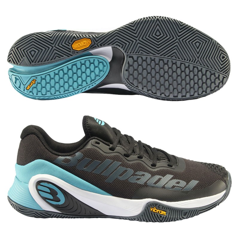 padelschoenen Bullpadel Hack Vibram 23V zwarte padelschoenen Bullpadel Hack Vibram 23V zwarte