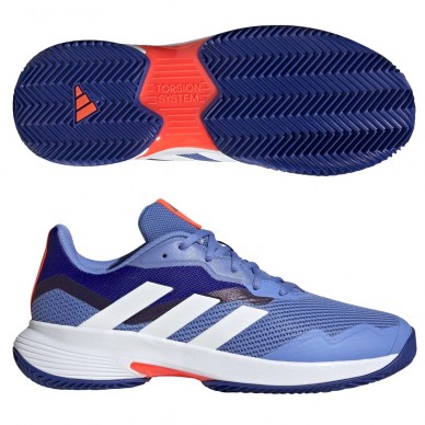 padelschoenen Adidas Courtjam Control M Clay Blauw Zwart