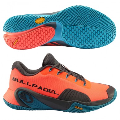 padelschoenen Bullpadel Vertex Vibram 23V koraal