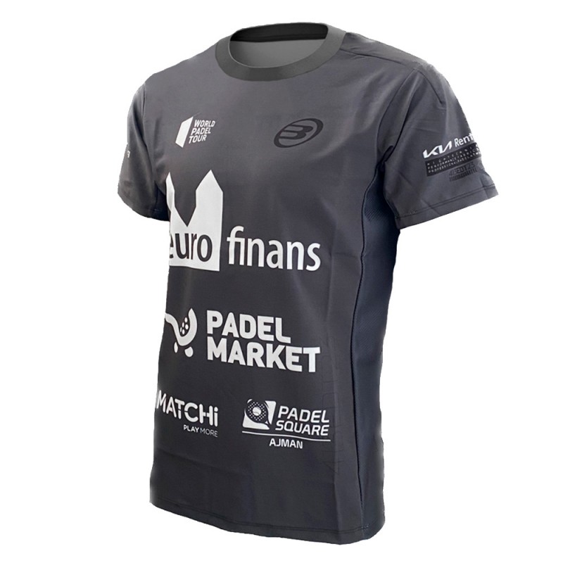 Bullpadel Paquito Navarro Odeon zwart t-shirt Bullpadel Paquito Navarro Odeon zwart t-shirt
