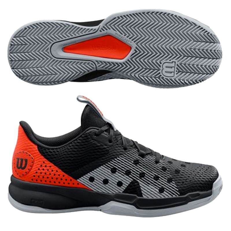 Wilson Hurakn Team black fiesta quarry 2023 padelschoenen Wilson Hurakn Team black fiesta quarry 2023 padelschoenen