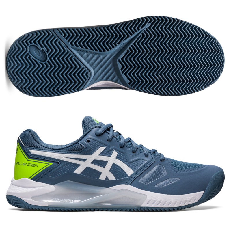 Asics Gel Challenger 13 Clay steel blue white Asics Gel Challenger 13 Clay steel blue white