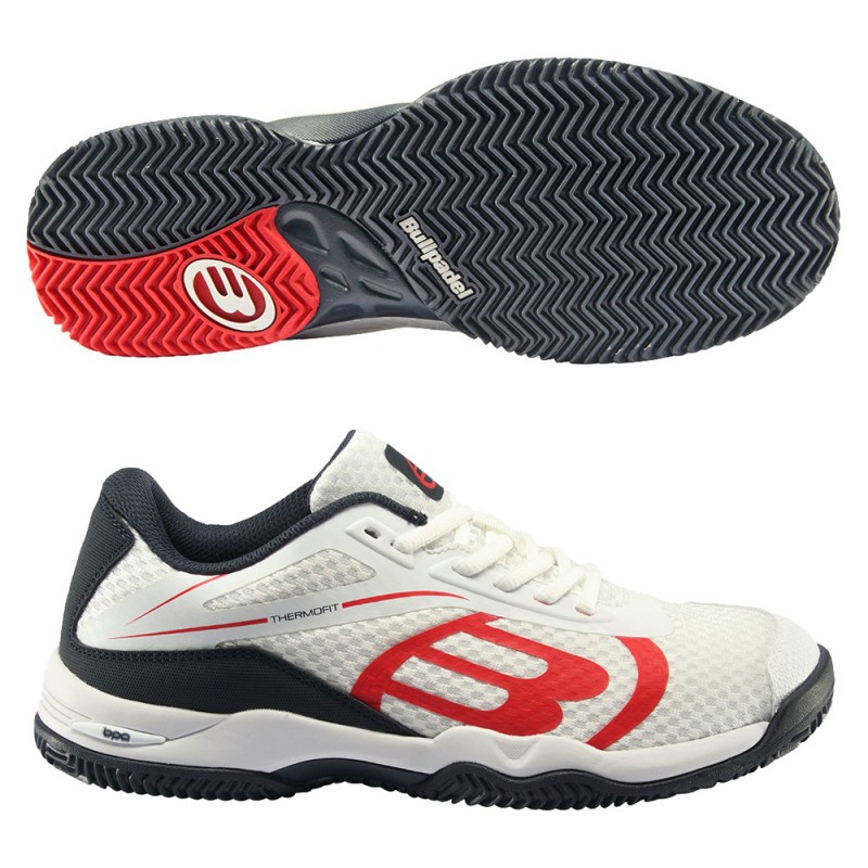 Padelschoenen Bullpadel Beker 23V witte Padelschoenen Bullpadel Beker 23V witte