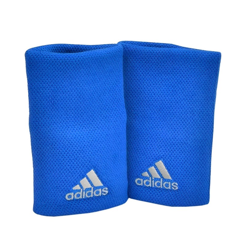 Polsbandje Adidas L blauw grijs Polsbandje Adidas L blauw grijs