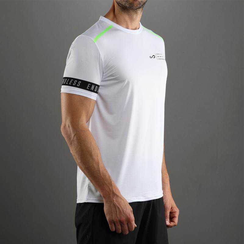 t-shirt Endless Ace Izzy wit groen t-shirt Endless Ace Izzy wit groen